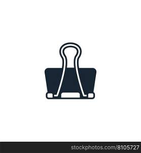 Binder clip creative icon from stationery icons Vector Image