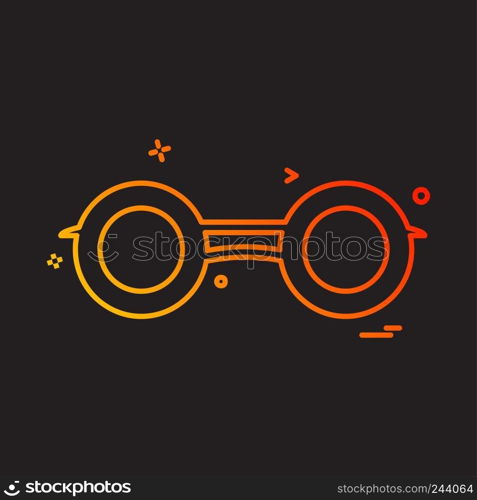 Binocular icon design vector