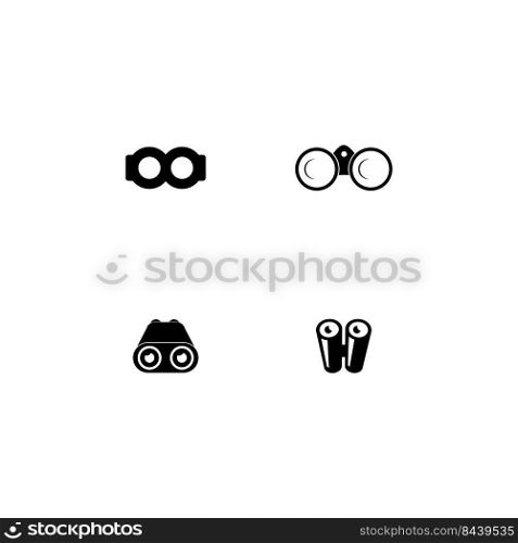 binocular logo stock vektor template