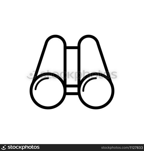 Binocular telescope icon design trendy