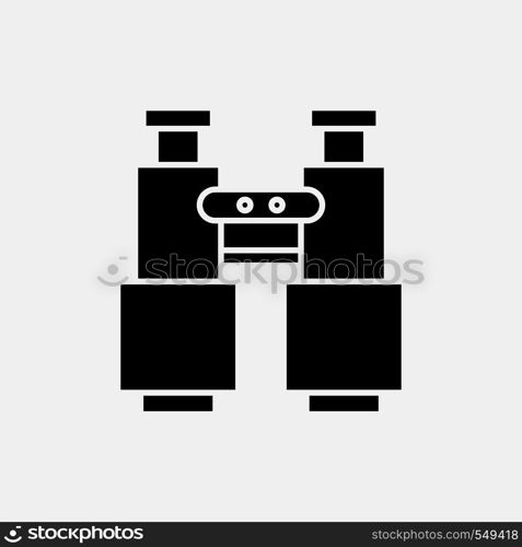 binoculars, find, search, explore, camping Glyph Icon. Vector isolated illustration. Vector EPS10 Abstract Template background