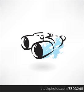 binoculars grunge icon