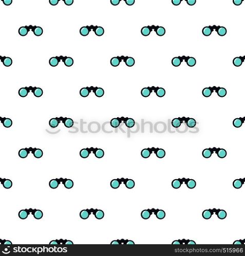 Binoculars pattern seamless repeat in cartoon style vector illustration. Binoculars pattern seamless