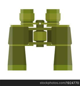 binoculars travel or military icon. Vector illustration in flat design. binoculars travel or military icon