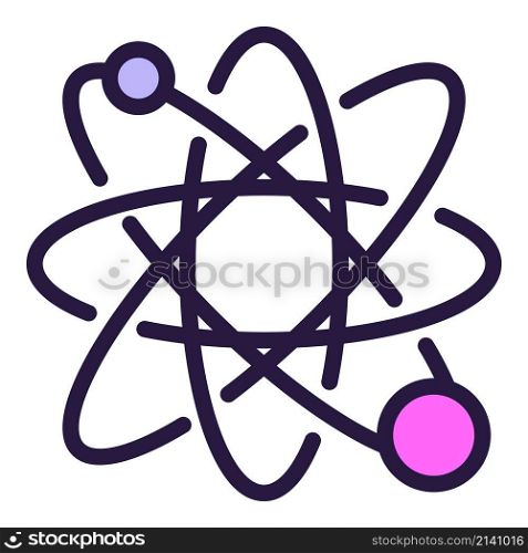 Bio atom icon outline vector. Genetic lab. Baby human. Bio atom icon outline vector. Genetic lab