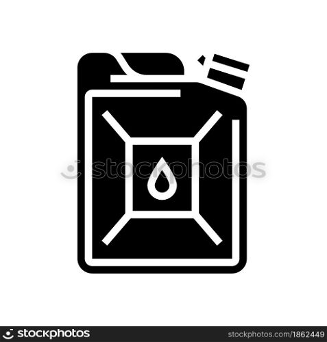 bio-diesel gas station glyph icon vector. bio-diesel gas station sign. isolated contour symbol black illustration. bio-diesel gas station glyph icon vector illustration
