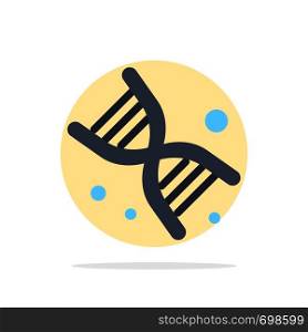 Bio, Dna, Genetics, Technology Abstract Circle Background Flat color Icon