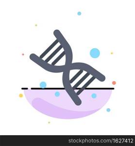 Bio, Dna, Genetics, Technology Abstract Flat Color Icon Template