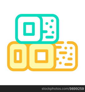 bio fuel briquettes line icon vector. bio fuel briquettes color sign. isolated symbol illustration. bio fuel briquettes color icon vector illustration