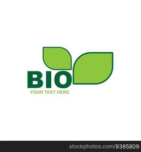 Bio logo design vector template illustration