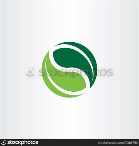 bio logo element green leaves icon
