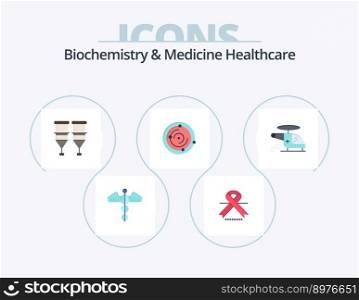 Biochemistry And Medicine Healthcare Flat Icon Pack 5 Icon Design. health. univers. medical. spase. syringe