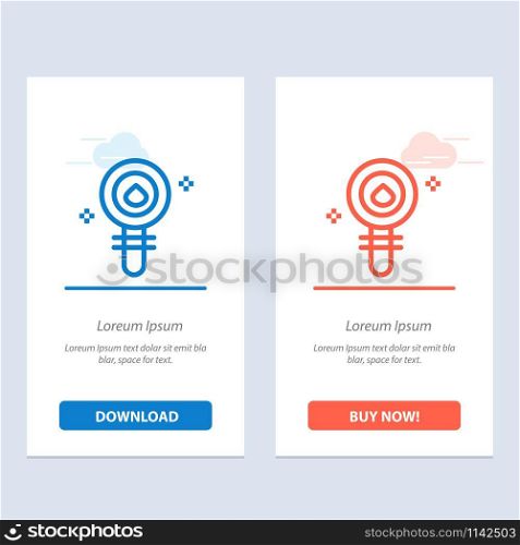Biochemistry, Biology, Cell, Chemistry, Laboratory Blue and Red Download and Buy Now web Widget Card Template