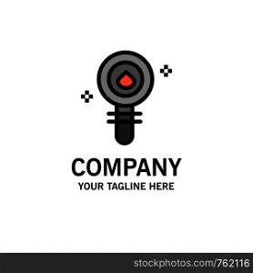 Biochemistry, Biology, Cell, Chemistry, Laboratory Business Logo Template. Flat Color