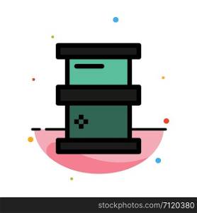 Biochemistry, Biology, Chemistry, Hazardous Abstract Flat Color Icon Template