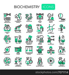 Biochemistry Elements , Thin Line and Pixel Perfect Icons