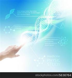 Biochemistry infographics design for science. Vector illustrtion.