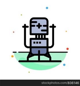 Biochip, Bot, Future, Machine, Medical Abstract Flat Color Icon Template