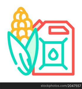biofuels natural color icon vector. biofuels natural sign. isolated symbol illustration. biofuels natural color icon vector illustration