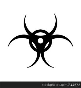 Biohazard icon. Biological weapon, danger or protection. Isolated sign. Epidemic symbol. EPS 10. Biohazard icon. Biological weapon, danger or protection. Isolated sign. Epidemic symbol.