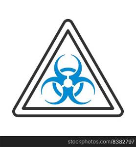 Biohazard Icon. Editable Bold Outline With Color Fill Design. Vector Illustration.