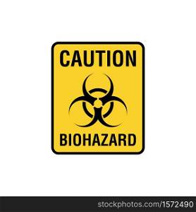 Biohazard Icon Vector Design Template. Warning Sign.