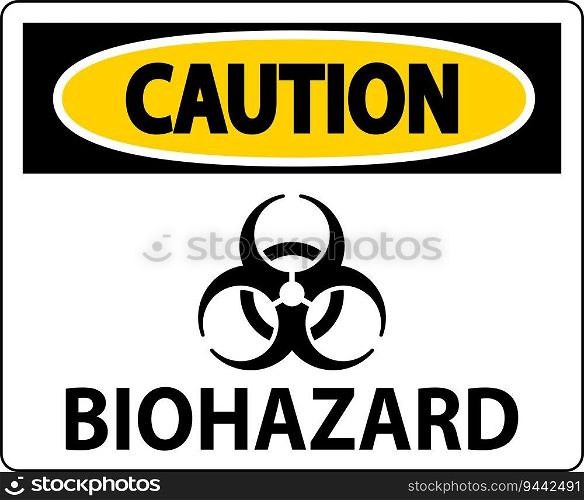 Biohazard Sign, Caution Biohazard Sign