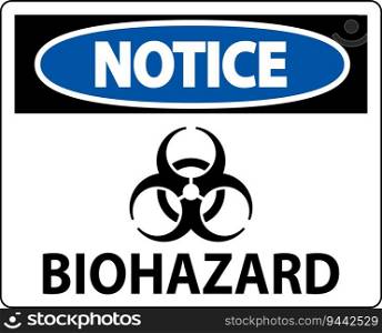 Biohazard Sign, Notice Biohazard Sign