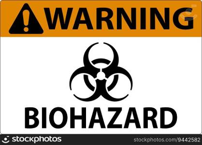 Biohazard Sign, Warning Biohazard Sign