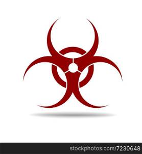 Biohazard symbol. vector sign