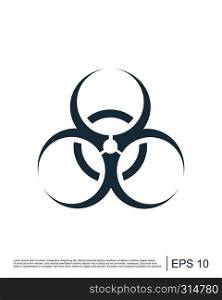 Biohazard virus icon for web and mobile