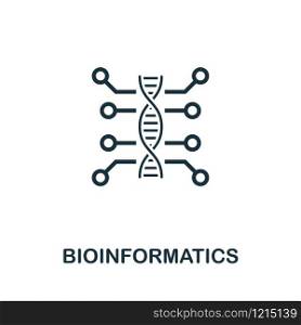 Bioinformatics vector icon illustration. Creative sign from science icons collection. Filled flat Bioinformatics icon for computer and mobile. Symbol, logo vector graphics.. Bioinformatics vector icon symbol. Creative sign from science icons collection. Filled flat Bioinformatics icon for computer and mobile