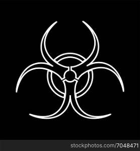 Biological danger icon .