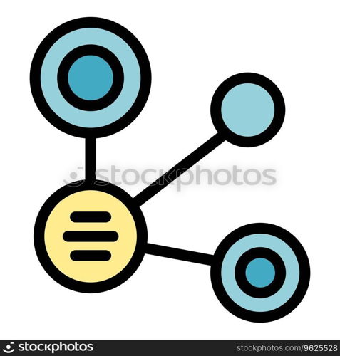 Biological research icon outline vector. Eco biogas. Energy space color flat. Biological research icon vector flat