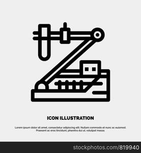 Biology, Chemistry, Genetics, Medical, Research Line Icon Vector