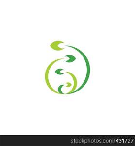 biology plant growth logo icon symbol