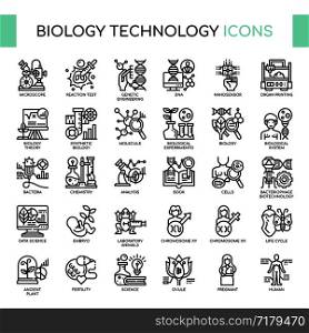 Biology technology , Thin Line and Pixel Perfect Icons