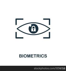 Biometrics icon vector illustration. Creative sign from gdpr icons collection. Filled flat Biometrics icon for computer and mobile. Symbol, logo vector graphics.. Biometrics vector icon symbol. Creative sign from gdpr icons collection. Filled flat Biometrics icon for computer and mobile