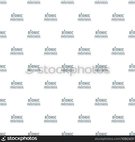 Bionic prosthesis pattern vector seamless repeat for any web design. Bionic prosthesis pattern vector seamless