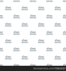 Bionic prosthesis pattern vector seamless repeat for any web design. Bionic prosthesis pattern vector seamless