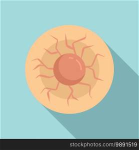 Biophysics cell icon. Flat illustration of biophysics cell vector icon for web design. Biophysics cell icon, flat style