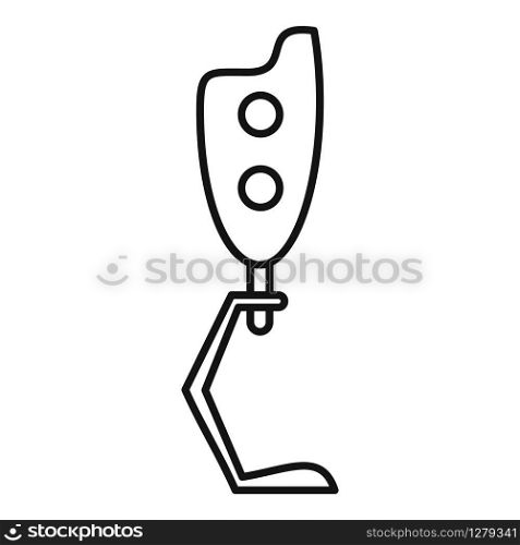 Biotechnology leg icon. Outline biotechnology leg vector icon for web design isolated on white background. Biotechnology leg icon, outline style