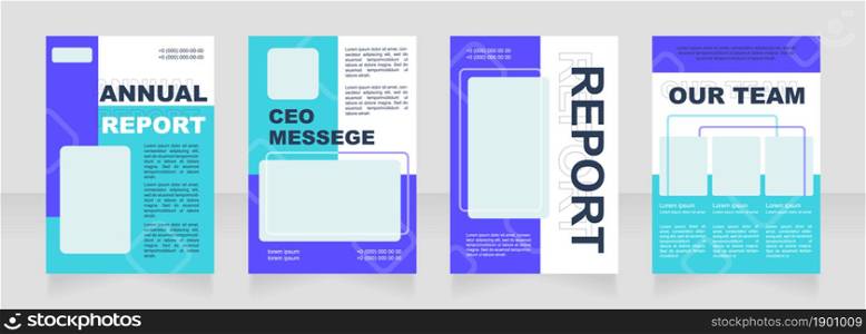 Biotechnology trendy blank brochure layout design. Biology info. Vertical poster template set with empty copy space for text. Premade corporate reports collection. Editable flyer paper pages. Biotechnology trendy blank brochure layout design