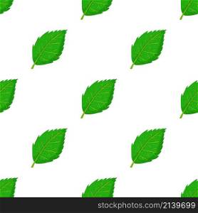 Birch leaf pattern seamless background texture repeat wallpaper geometric vector. Birch leaf pattern seamless vector