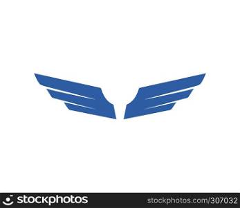 Bird and wing logo vector