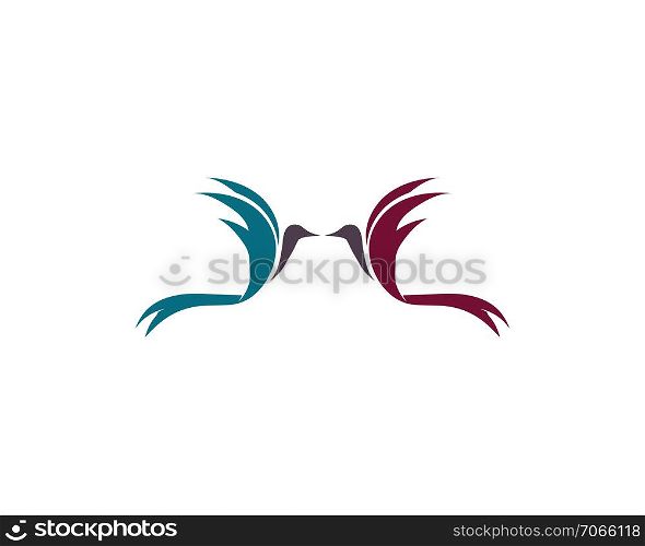 Bird and wing logo vector