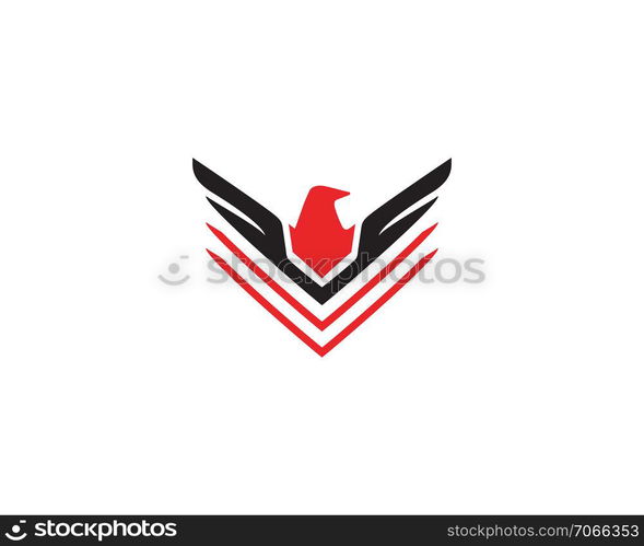 Bird and wing logo vector