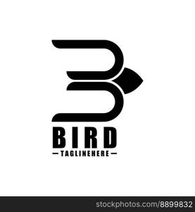 Bird B Logo - Vector logo template