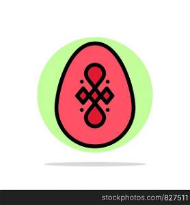 Bird, Decoration, Easter, Egg Abstract Circle Background Flat color Icon