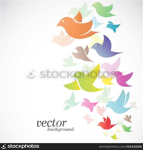 Bird design on white background - Vector Illustration